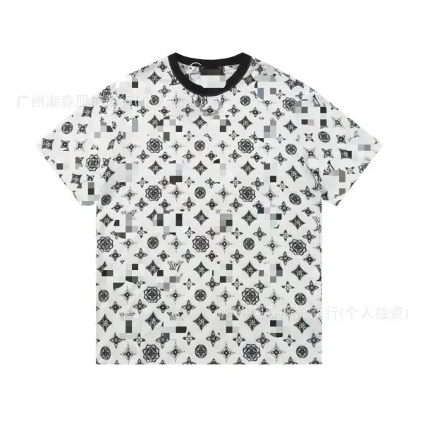 Louis Vuitton Monogram Print White T-Shirt - 1