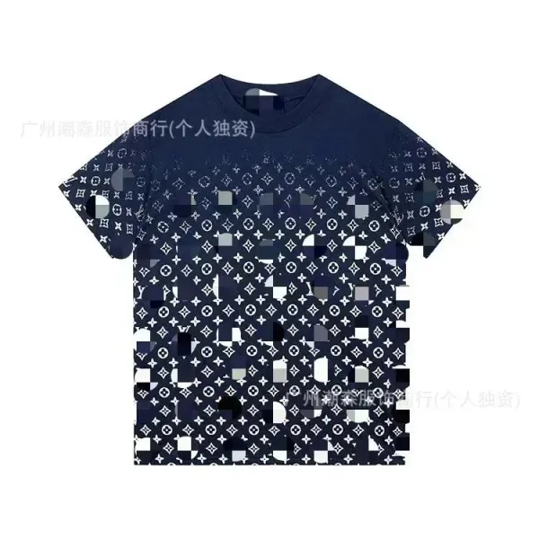 Louis Vuitton Monogram Gradient T-Shirt Navy - 1