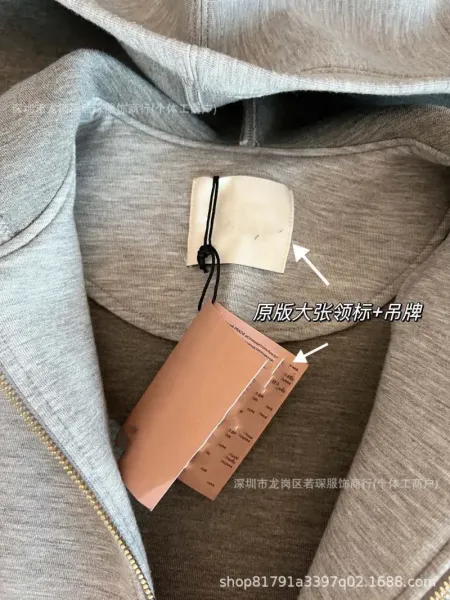 Design Oversized Zip-Up Hoodie Gray - 7