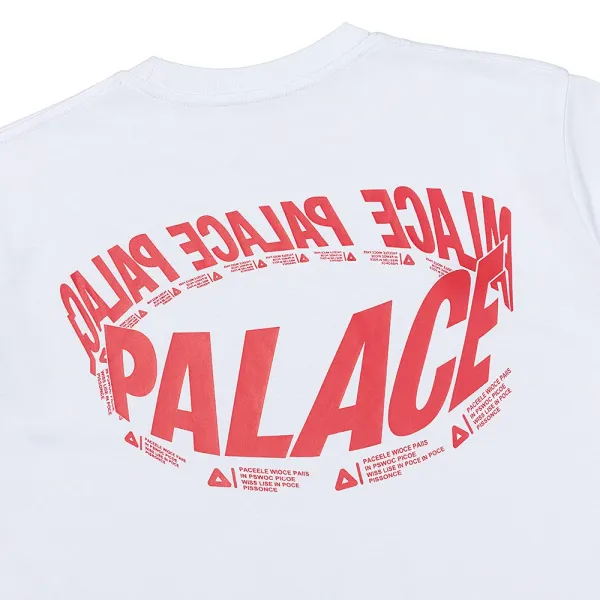 Palace Skateboards Tri-Force Logo White T-Shirt - 13