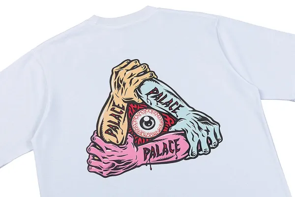 Palace Skateboards Tri-Force Logo White T-Shirt - 42