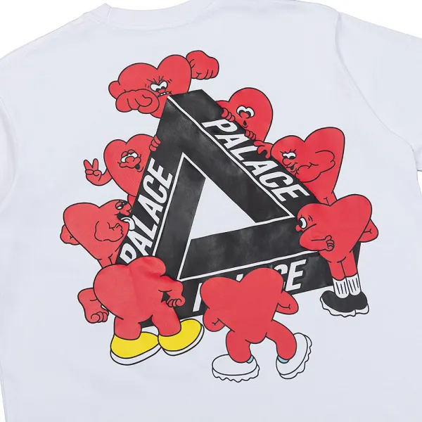 Palace Skateboards Tri-Force Logo White T-Shirt - 4