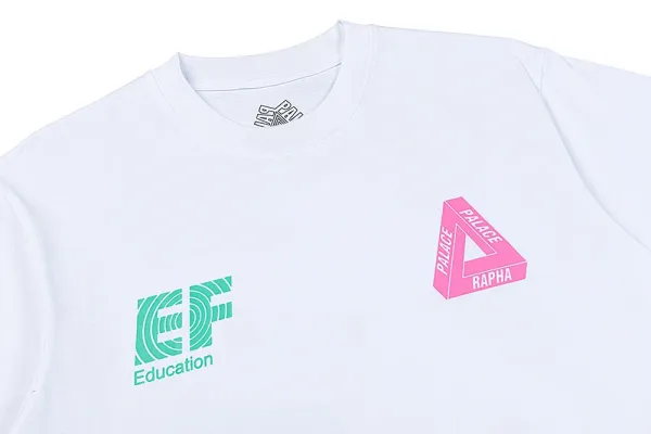 Palace Skateboards Tri-Force Logo White T-Shirt - 24