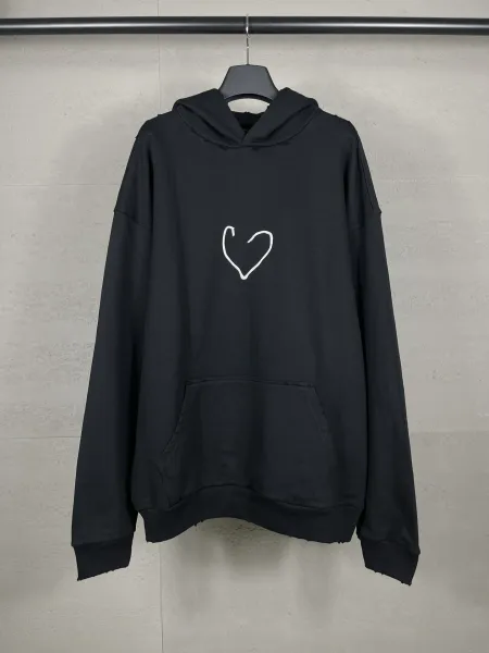 Aleenciag Distressed Logo Hoodie Black/White/Gray/Purple/Navy - 6