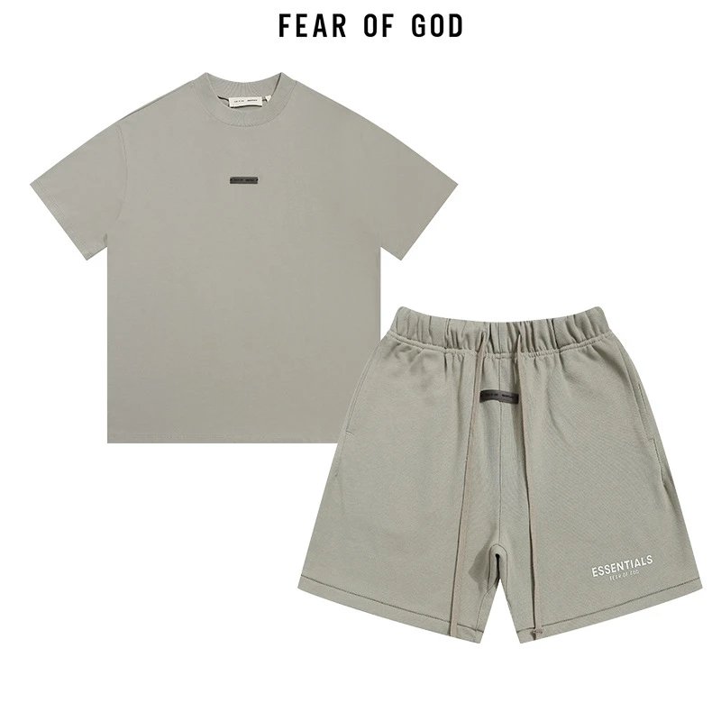 Gold Letter Print T-Shirt and Shorts Set photo 4