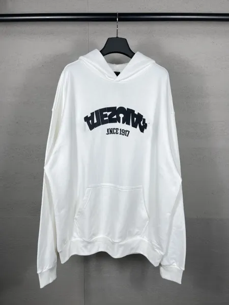 Aleenciag Distressed Logo Hoodie Black/White/Gray/Purple/Navy - 40