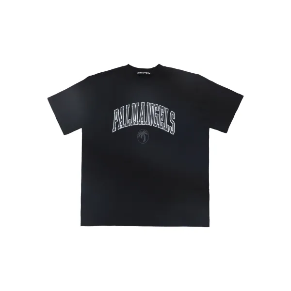 Palm Angels Arch Logo Black T-Shirt - 1