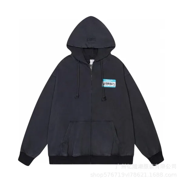 Off-White x Virgil Abloh BR41N POW3R Black Zip-Up Hoodie - 5