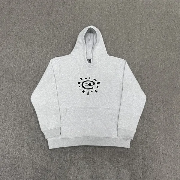 Off-White Circolo Logo Gray Hoodie - 1