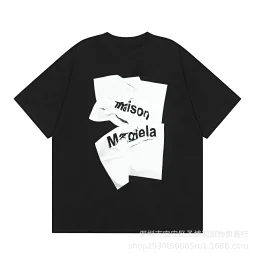 thumbnail for 数字印花MM6纯棉高品质男t恤女短袖潮