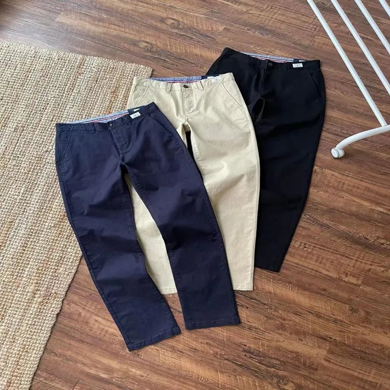 The Original Khaki Beige Navy Chino Pants
