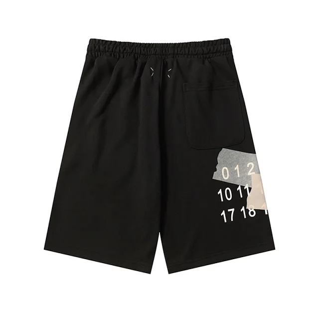 Maison Margiela Shorts Elastic-Waist Numeric Logo Graphic product detail image 14
