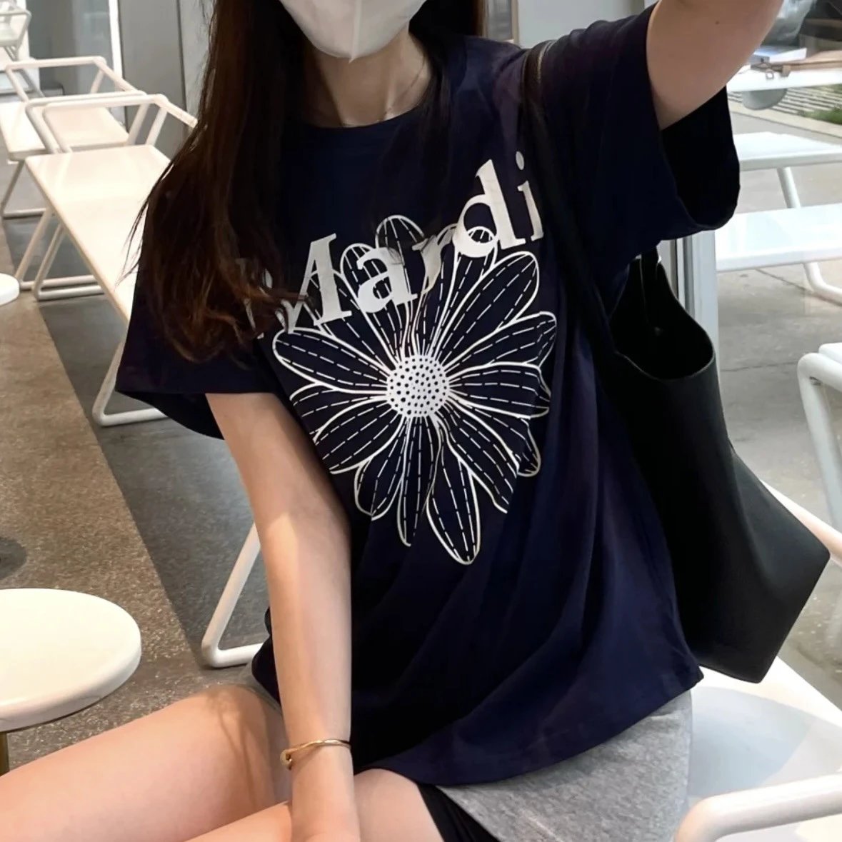 001藏青色白花