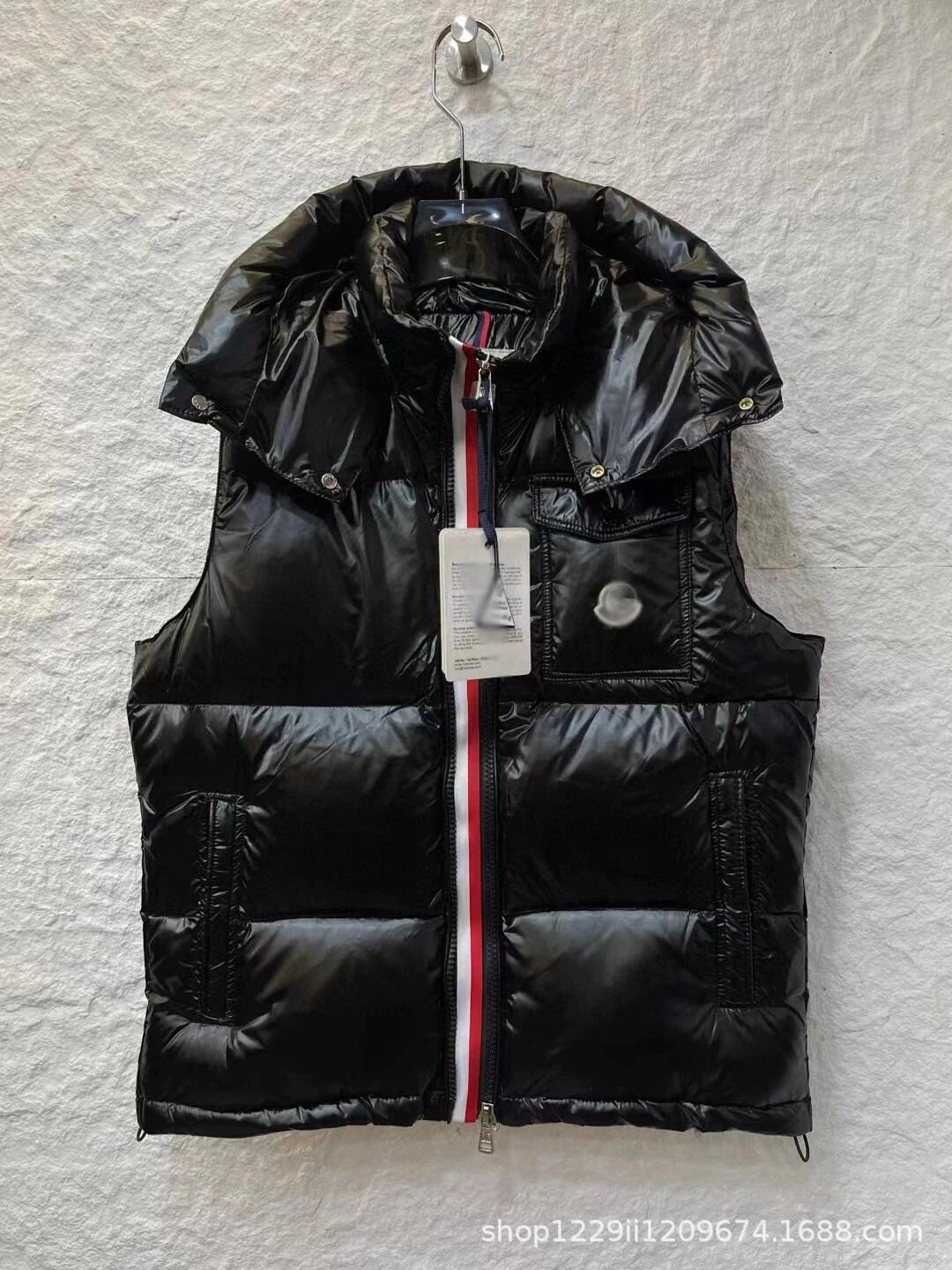 Black Vest with Colorful Stripes