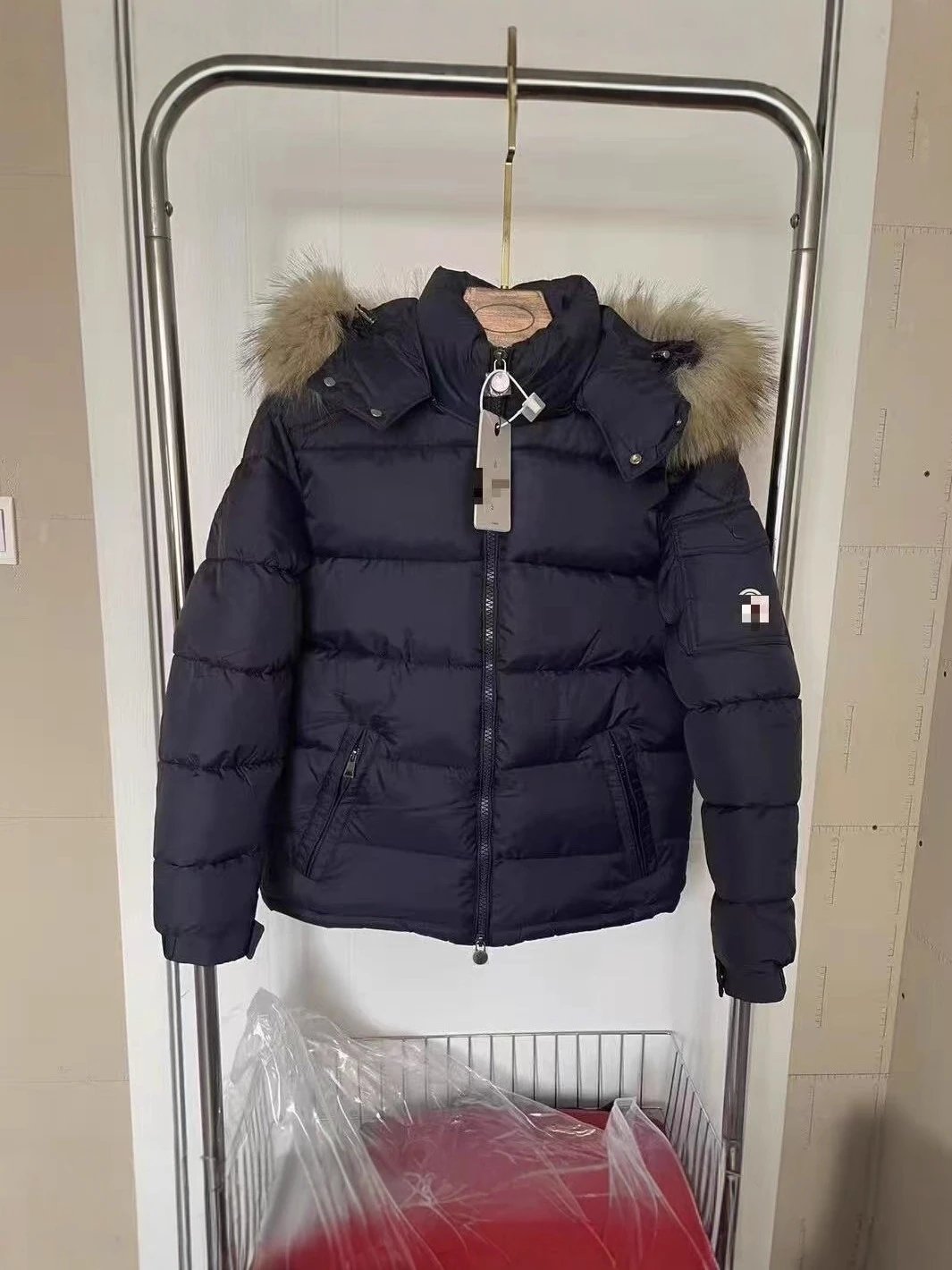 M Family Navy Style with Fur Collar