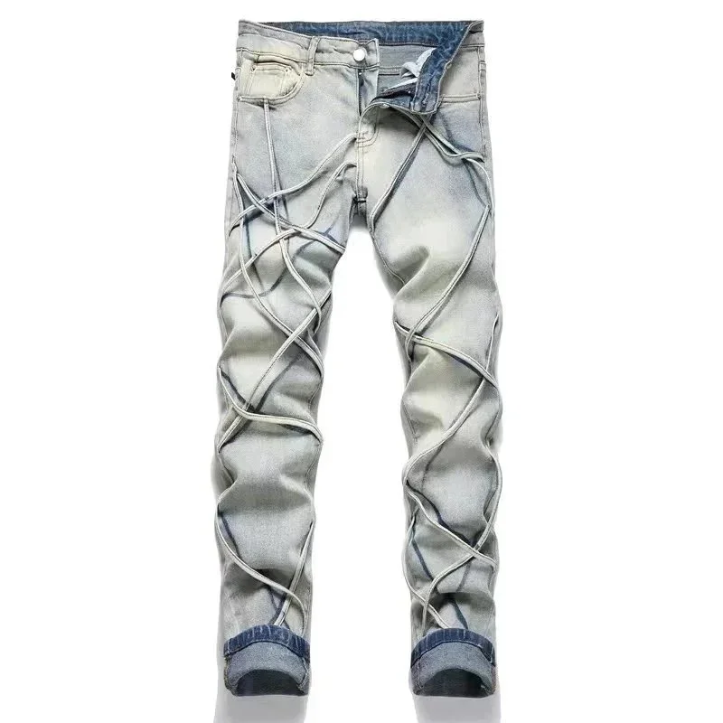 Revenge Embroidered Classic Jeans [Lacing Design]