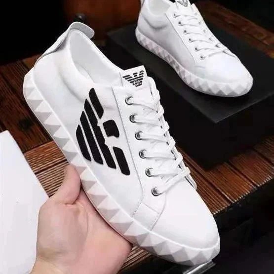 EA7 Emporio Armani Runner Black Gold Sneakers - 13