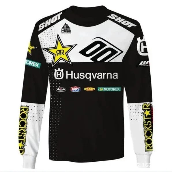 Fox Racing Jersey Red Blue Floral Print Long-Sleeve Motocross Jersey - 6