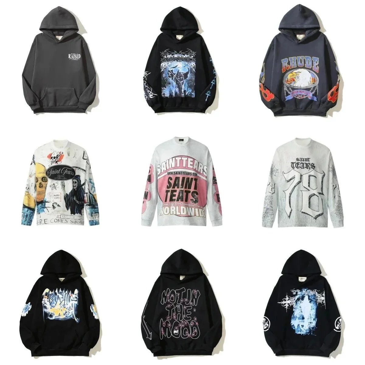 Saint Tears Graphic Hoodie Collection