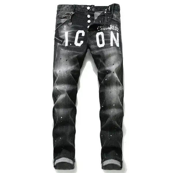 Louis Vuitton Monogram Dye Jeans Tie-Dye Black White Denim - 20
