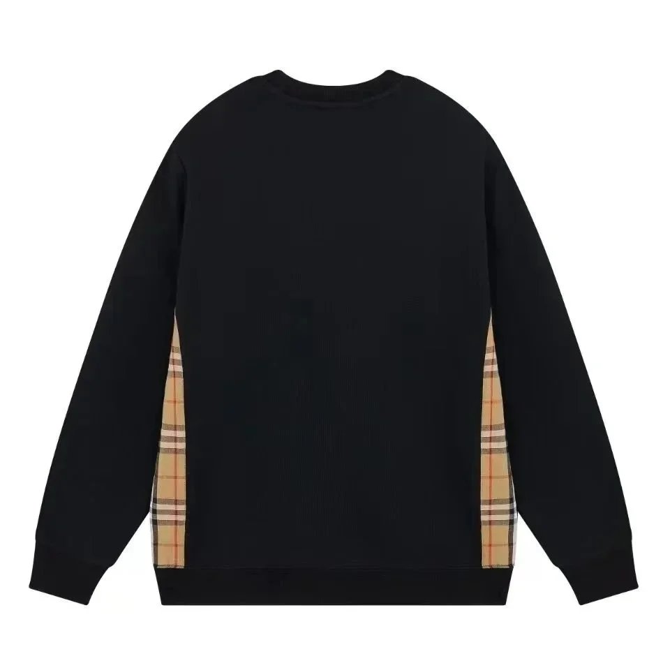 Burberry Check-Panel Cotton Sweatshirt White - 6