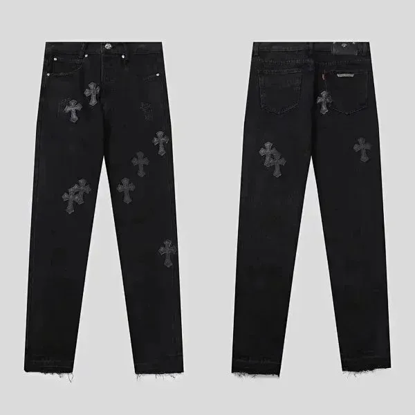 Louis Vuitton Monogram Dye Jeans Tie-Dye Black White Denim - 36
