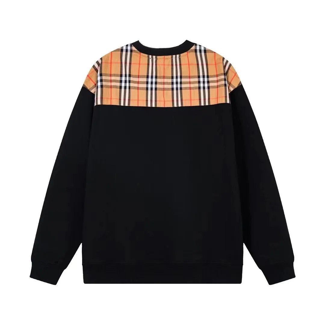 Burberry Check-Panel Cotton Sweatshirt White - 18