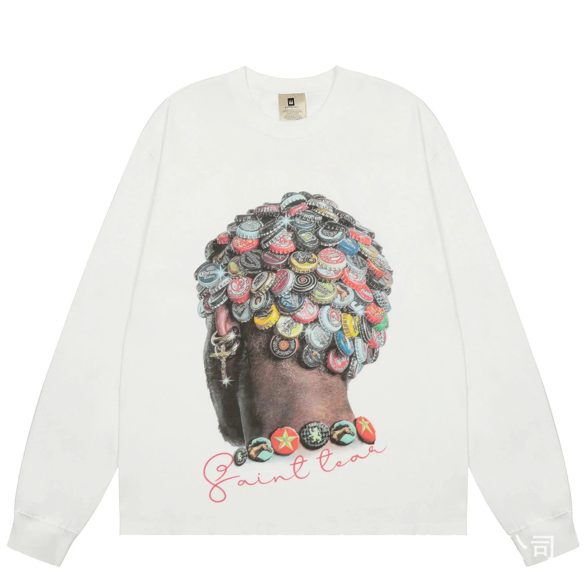 Design 'Gao Su Guo Ni' Graphic Hoodie Black - 12