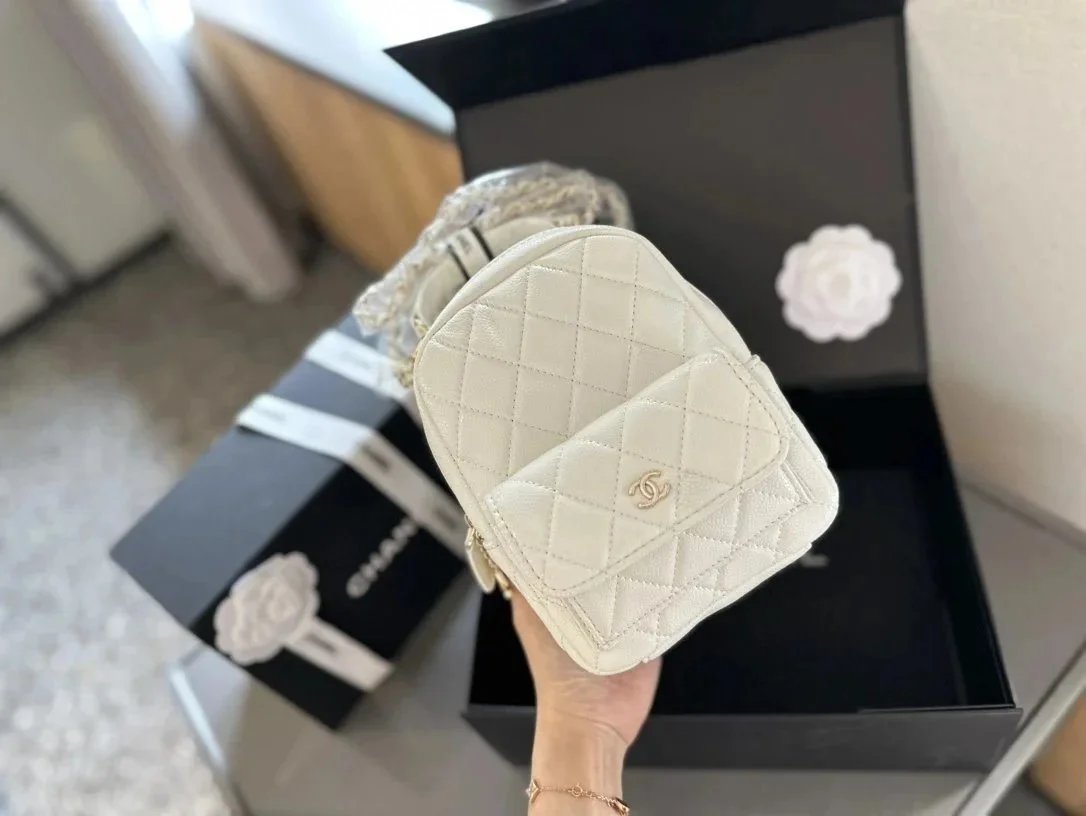 Chanel Classic Flap Bag Black Patent Quilted Handbag - 13