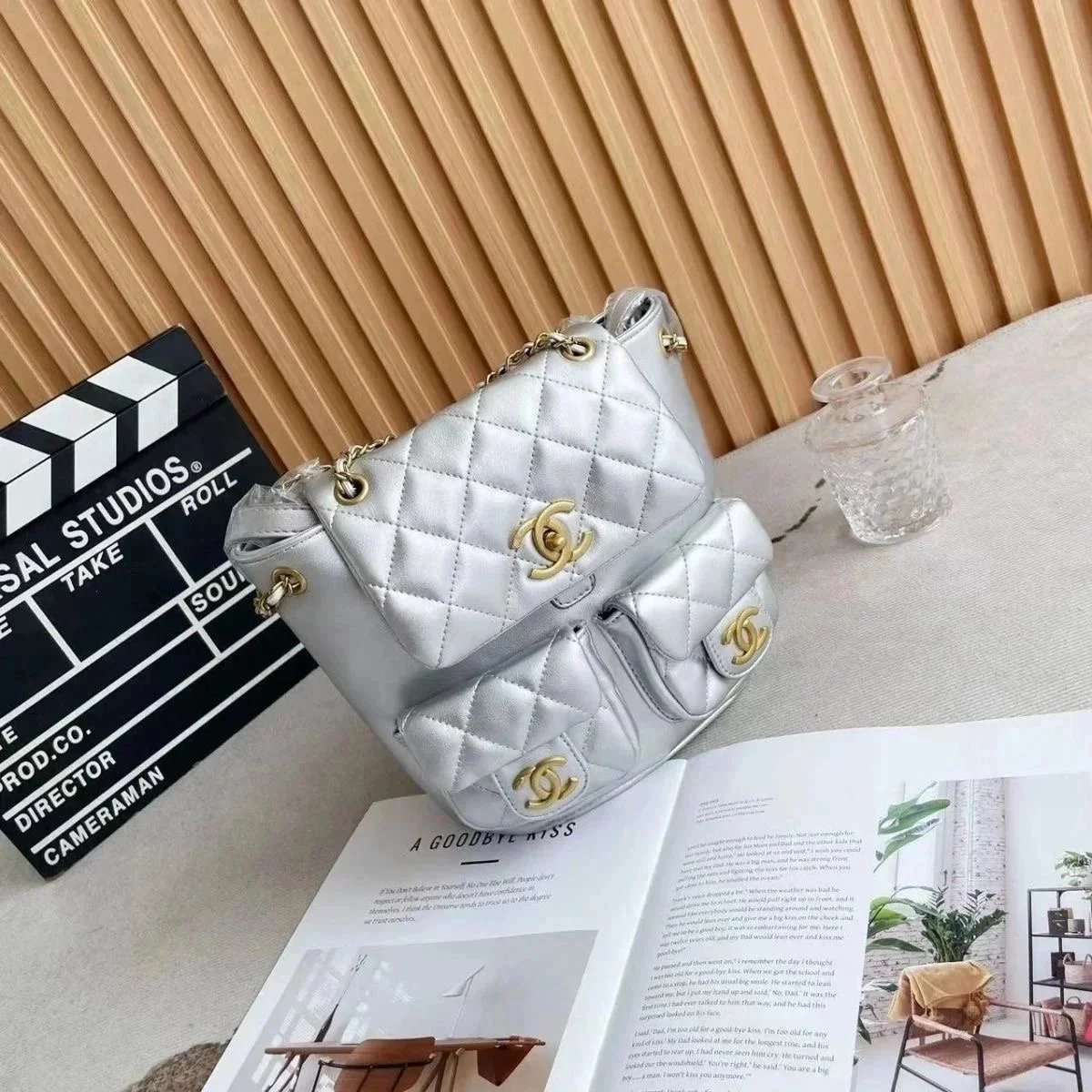 Chanel Quilted Chain Strap Backpack product photo 2