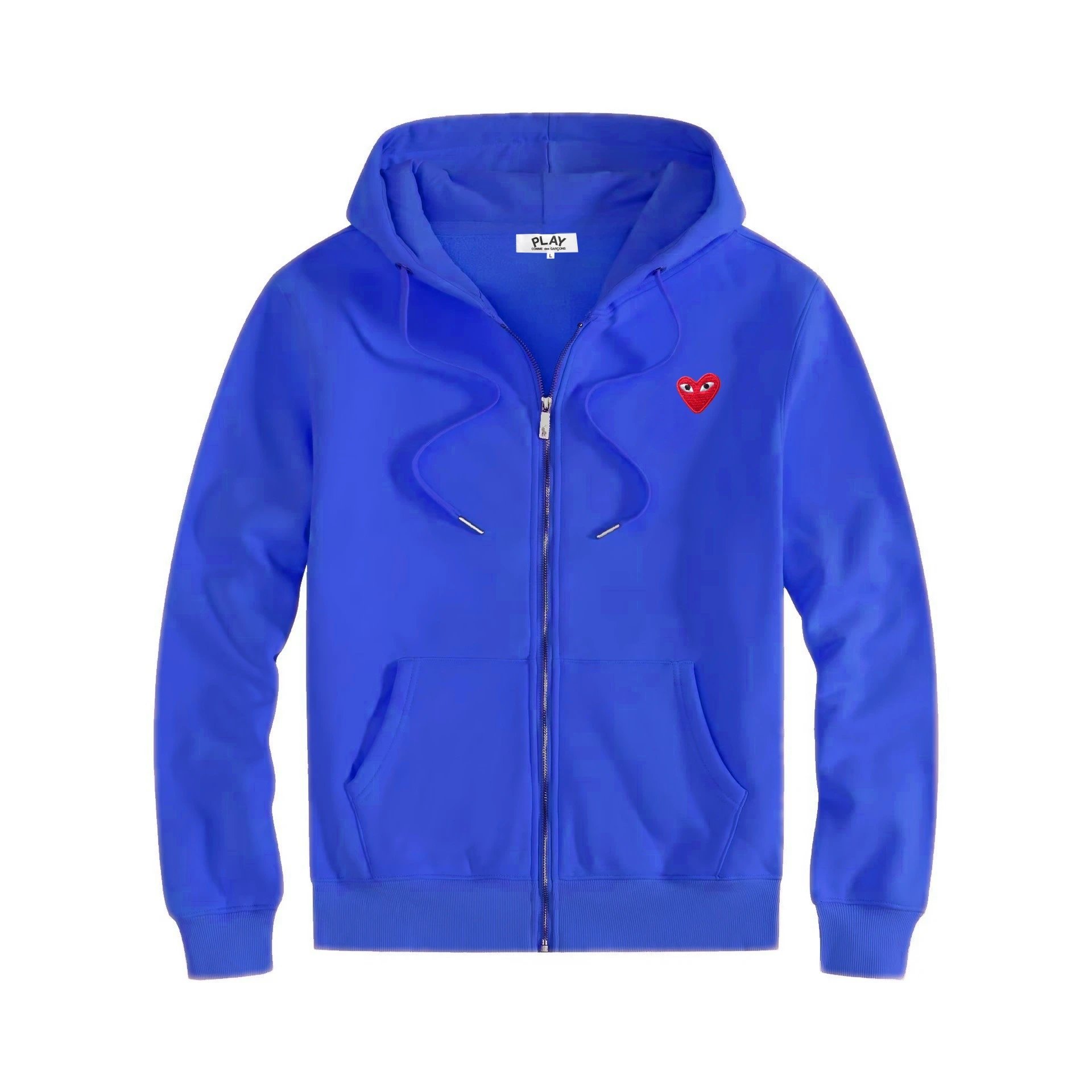 Zipper blue red eye