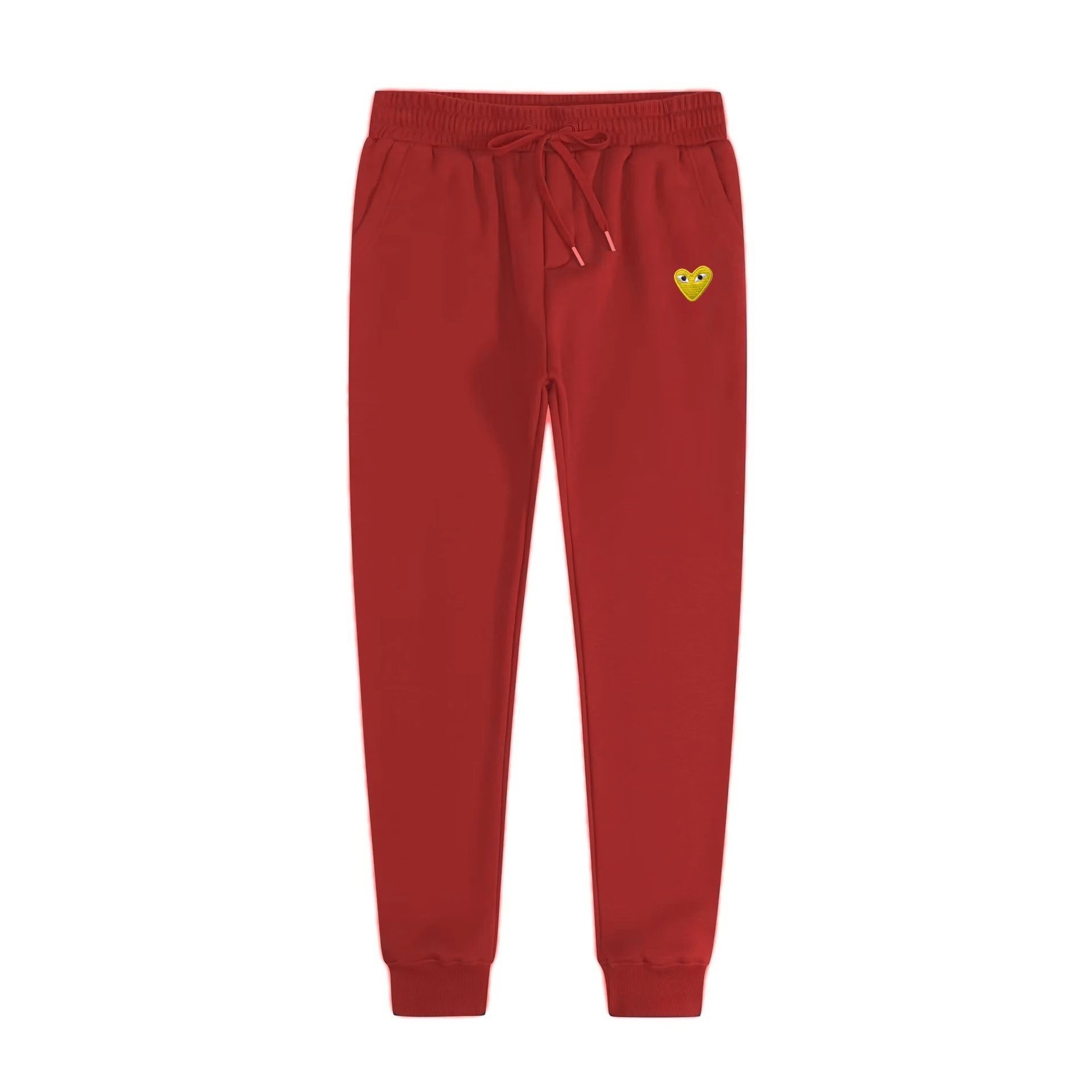 Pants with red gold eyes