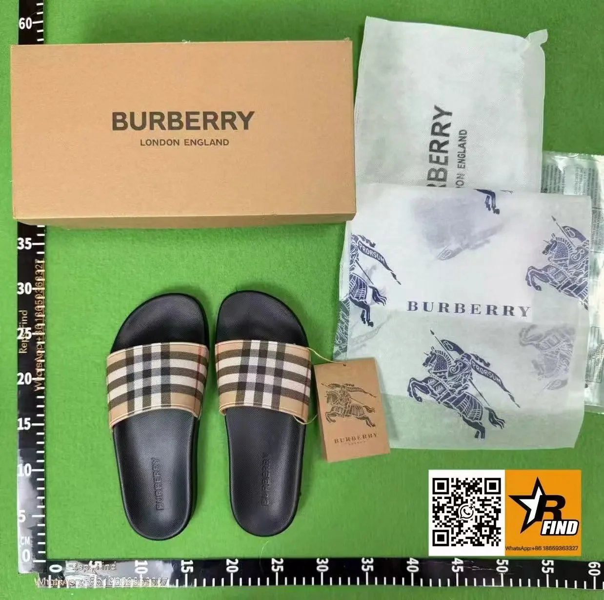 Burberry Slippers Check Slide Sandals