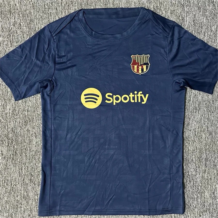 24/25 Barcelona Royal Blue Training Jersey Gold Ad