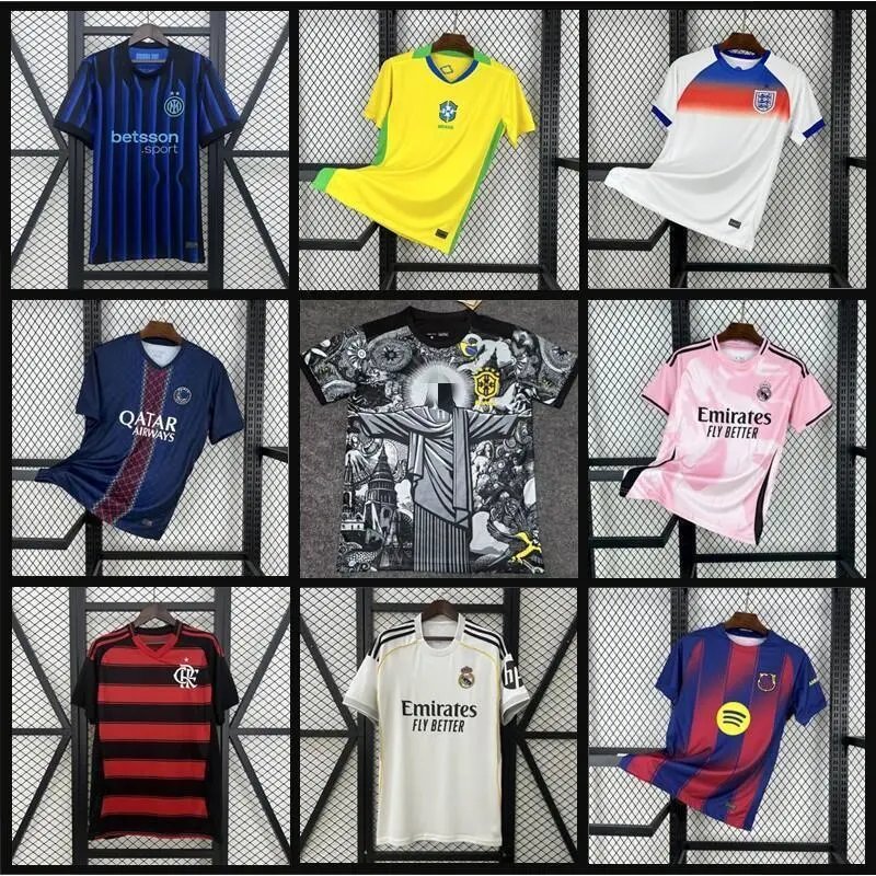 25/26 Season Santos, Arsenal, Real Madrid, Inter Miami, Barcelona, Brazil, AC Milan Replica Soccer Jersey
