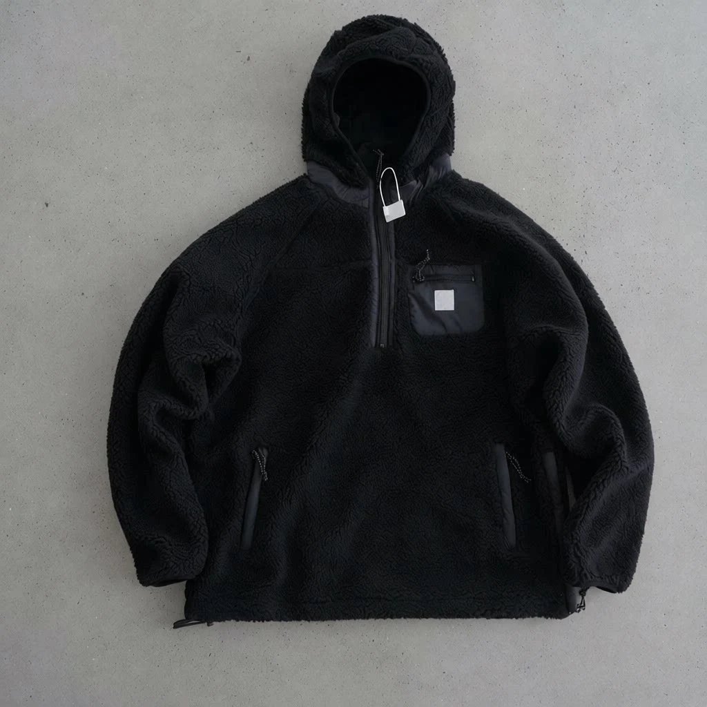 Hooded Fleece Black