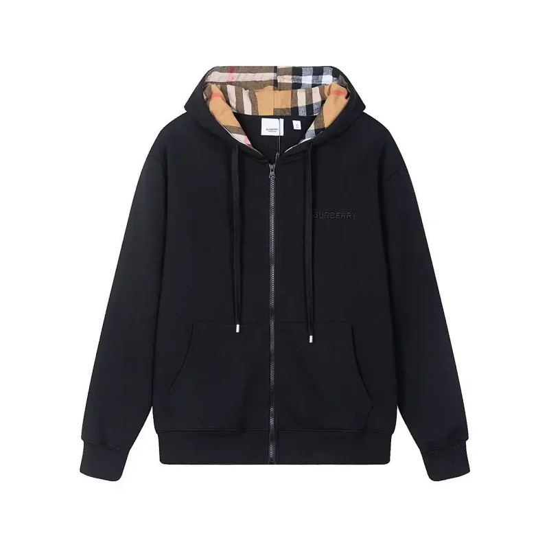 Zipper cardigan hood-6