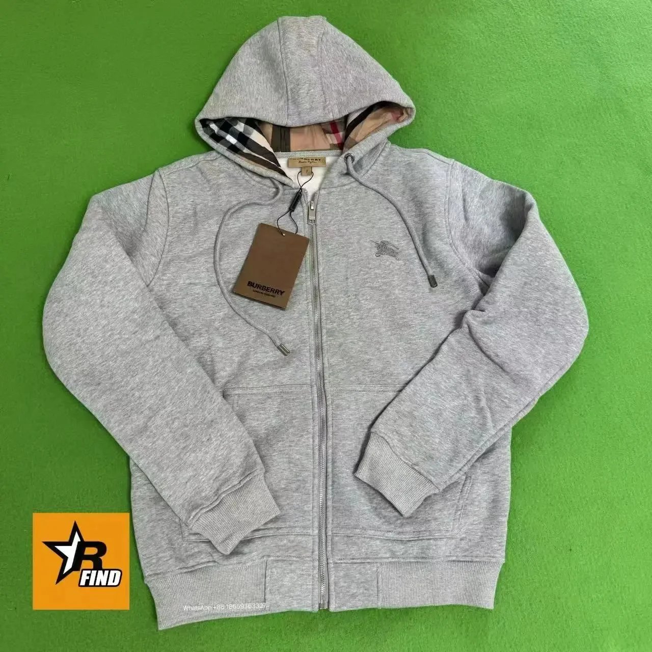 Zipper cardigan hood-1