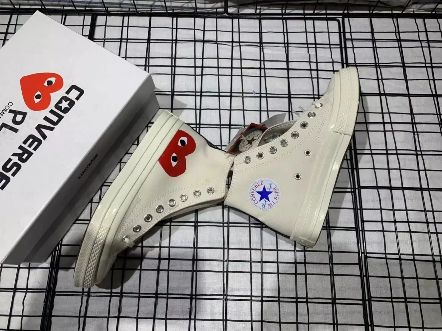 CDG PLAY x Converse川久保龄 支持扫码 偏大一码