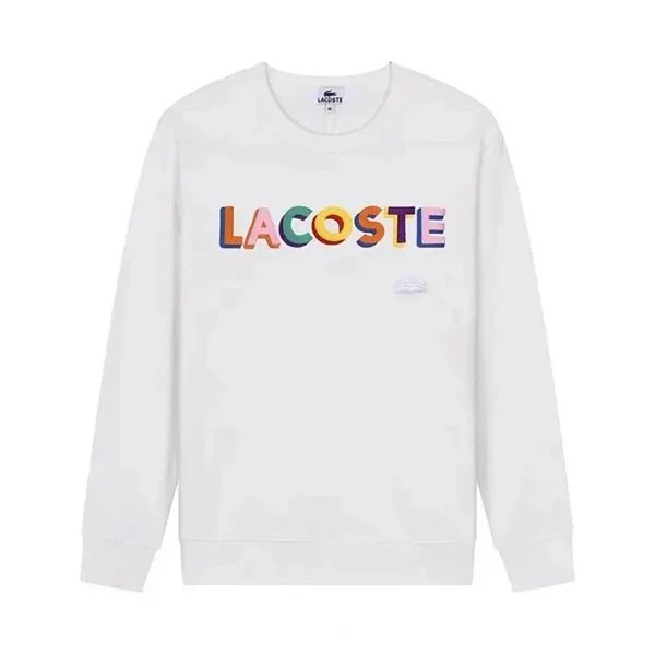 Lacoste Classic Crocodile Logo White Hoodie - 14