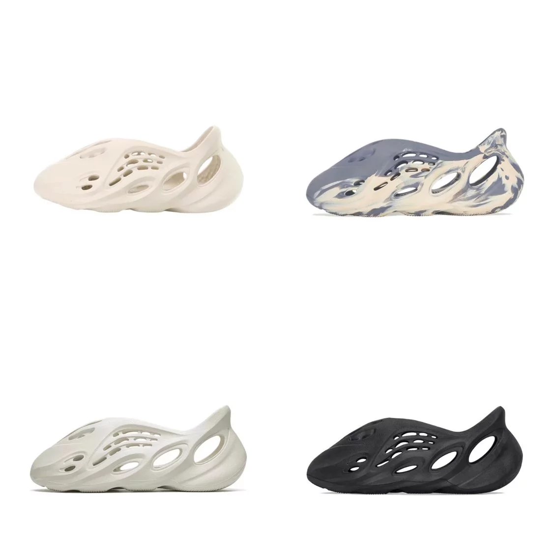 Lw version B product defective soft bag No return No after-sale Don't mind don't order Yeezy Foam Runner Coconut Cave Shoes Free transparent bare shoes packing bag !!!!!