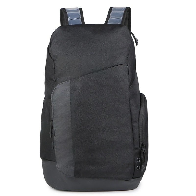 Unbranded Backpacks Padded shoulder straps with front zip pocket — 5880 black and white
