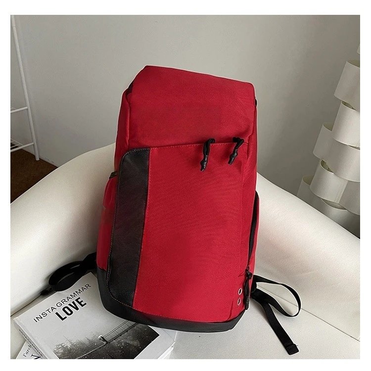 Unbranded Backpacks Padded shoulder straps with front zip pocket — 5880 red