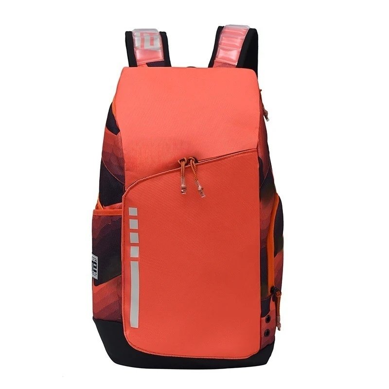 Unbranded Backpacks Padded shoulder straps with front zip pocket — 5039 black-orange