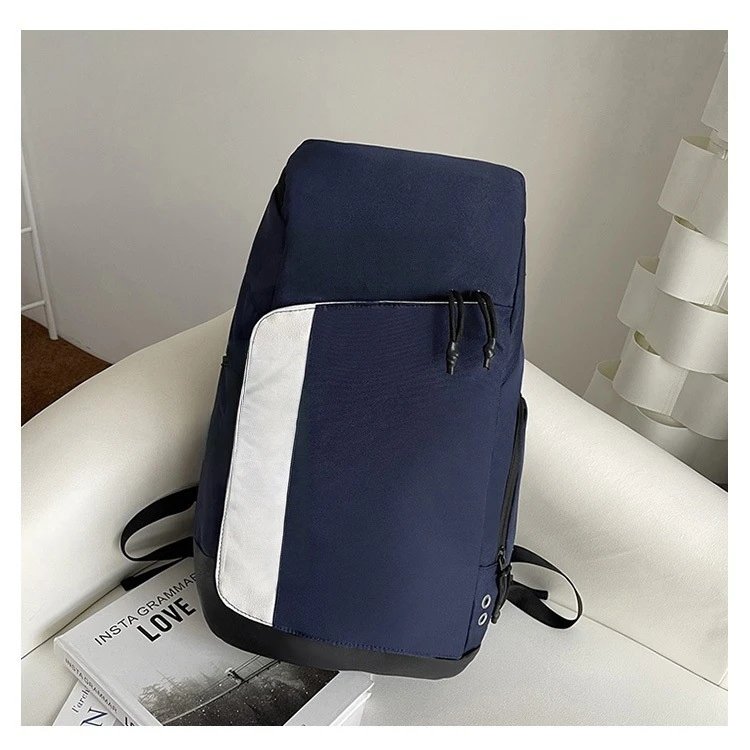 Unbranded Backpacks Padded shoulder straps with front zip pocket — 5880 dark blue