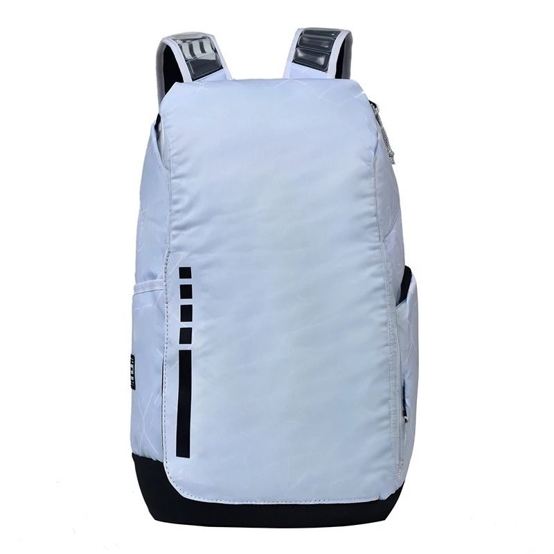 Unbranded Backpacks Padded shoulder straps with front zip pocket — 5039N white blue