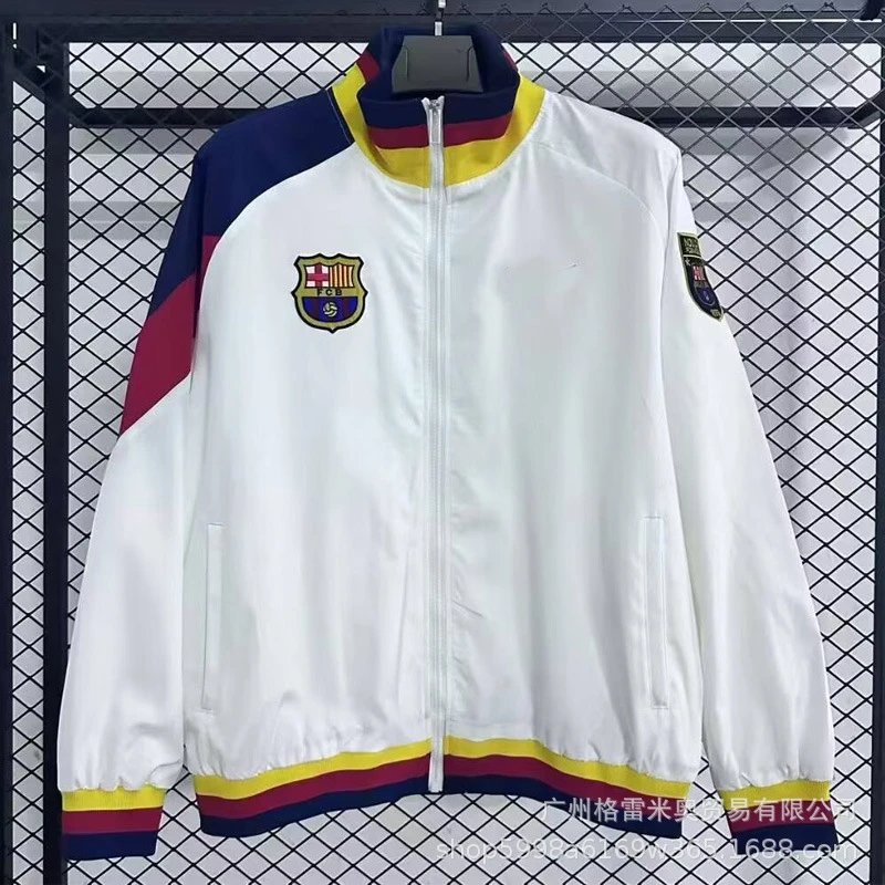 Adidas Jackets Zip-up football training jacket — 25-26 Barcet Windbreaker 4