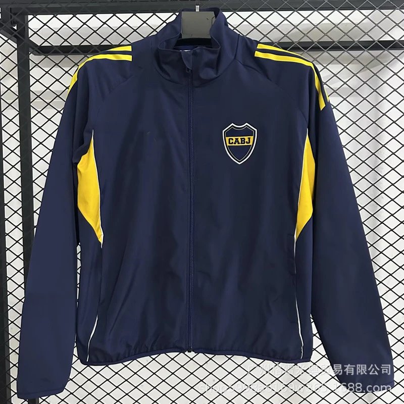 Adidas Jackets Zip-up football training jacket — 25-26 Boca Windbreaker