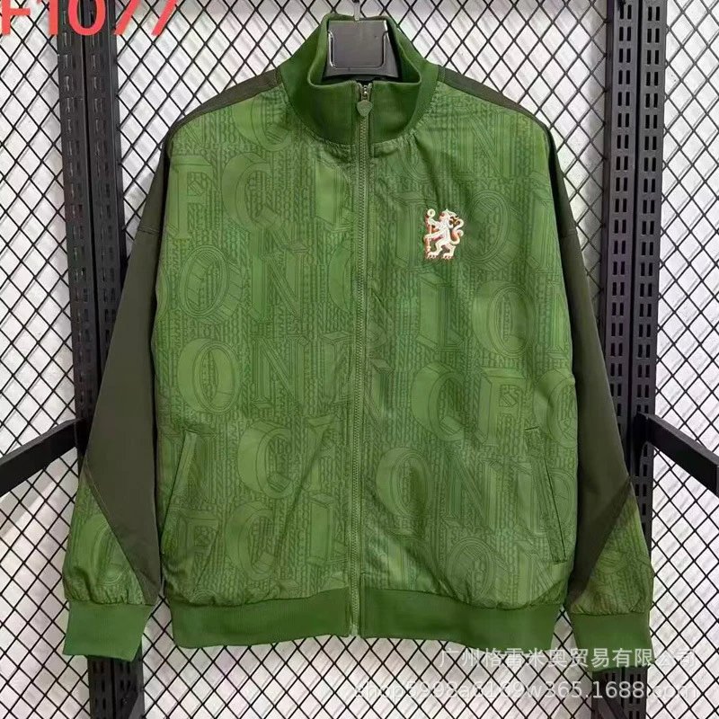 Adidas Jackets Zip-up football training jacket — 25-26 Chelsea Green Windbreaker