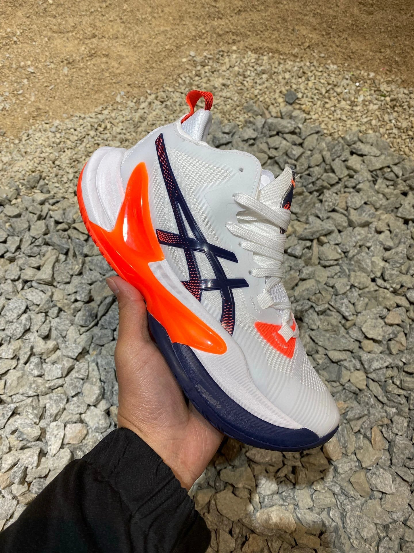 ASICS Sneakers SKY ELITE FF 3 High-Top Volleyball Shoes — Metarise 2 White, blue, orange